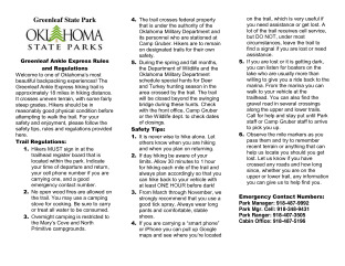 Ankle Express Hiking Trail Map